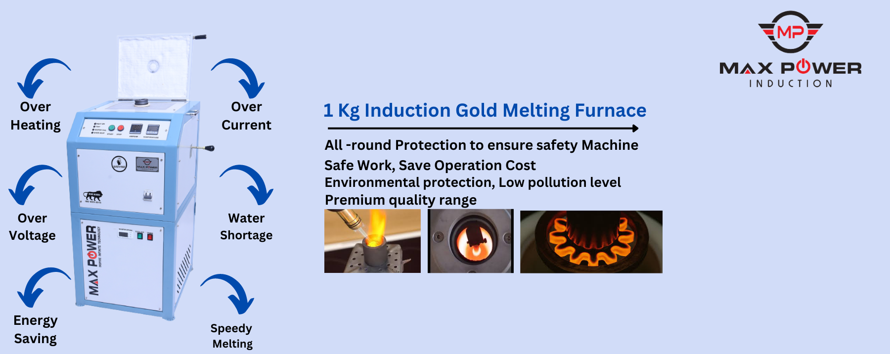 1 Kg Induction Gold Melting Furnace